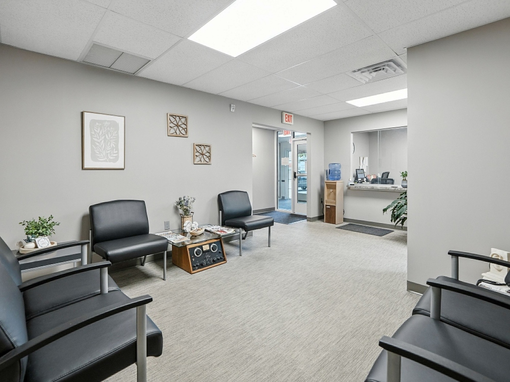 Welcoming front office at Allen Audiology in Allentown, PA